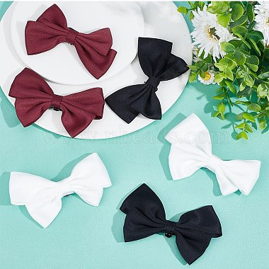 3 Pairs 3 Style Detachable Bowknot Polyester Ribbon Shoe Decoration(AJEW-CP0005-60)-4