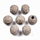 Perles de bois naturel peintes(X-WOOD-T021-53A-05)-1