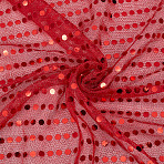 Polyester Paillette Fabric, Craft Supplies, Indian Red, 1100x0.2mm, about 2m/pc(AJEW-WH20006-352A)