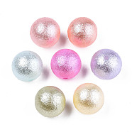 Imitation Pearl Acrylic Beads, Round, Mixed Color, 16mm, Hole: 1.8mm(X-OACR-T022-19)