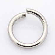 304 Stainless Steel Open Jump Rings, Stainless Steel Color, 22 Gauge, 3.5x0.6mm, Inner Diameter: 2.3mm, about 1000pcs/20g(X-STAS-E066-03-3.5mm)