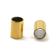Ion Plating(IP) 304 Stainless Steel Beads, Column, Real 18K Gold Plated, 3x2mm, Hole: 1.6mm(STAS-H0179-01C-G)