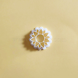Plastic Plasticine Tools, Clay Cutters, Modeling Tools, WhiteSmoke, Flower, 3.3x3.3cm(FIND-PW0021-32B)