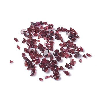 Natural Garnet Chip Beads, Tumbled Stone, No Hole/Undrilled, 2~12x2~10x1~3mm, about 1120pcs/100g