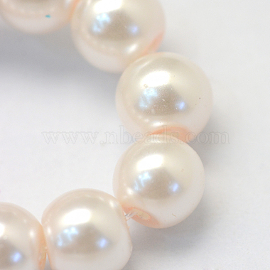 Baking Painted Pearlized Glass Pearl Round Bead Strands(HY-Q003-6mm-41)-3