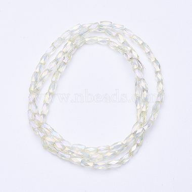 Chapelets de perles en verre transparent électrolytique(EGLA-E046-D06)-2
