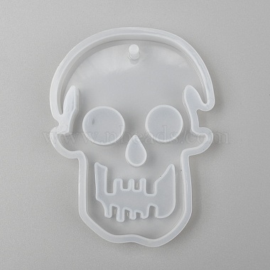 Halloween DIY Skull Pendant Silicone Molds(DIY-P006-41)-2