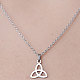 201 Stainless Steel Sailor's Knot Pendant Necklace(NJEW-OY001-40)-1