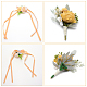 Craspire 2 pcs 2 style fleur rose poignet en soie et ensembles de broches en soie fleur(AJEW-CP0004-59)-3