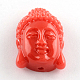 Покрашено головы Будды синтетическом коралловые бусы(CORA-R011-16B)-1