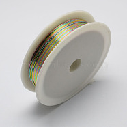 Round Iron Wire, Colorful, 28 Gauge, 0.3mm, about 65.61 Feet(20m)/roll, 10 rolls/set(MW-R001-0.3mm-09)