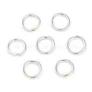 Brass Jump Rings, Open Jump Rings, Platinum, 5x0.7mm, Inner Diameter: 3.5mm, about: 1900pcs/100g(KK-N254-45B-P)