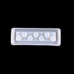 Rectangle Shape Dice Box Molds Food Grade Silicone Molds, for UV Resin, Epoxy Resin Jewelry Making, White, 73x206x30mm(SIMO-PW0001-304F-01)