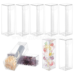 Transparent Plastic PVC Box Gift Packaging, Waterproof Folding Box, Rectangle, Clear, 3x3.2x10.2cm, Unfold: 17.2x6x0.1cm(CON-WH0085-85B)