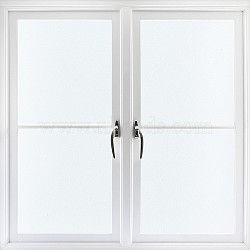 PVC Static Cling Non-Adhesive Window Film, Glass Film Bathroom Door Glass Decoration, Window Film Privacy Covering, White, 400mm(DIY-WH0326-42)