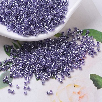 MIYUKI Delica Beads, Cylinder, Japanese Seed Beads, 11/0, (DB0250) Amethyst Ceylon, 1.3x1.6mm, Hole: 0.8mm, about 10000pcs/bag, 50g/bag