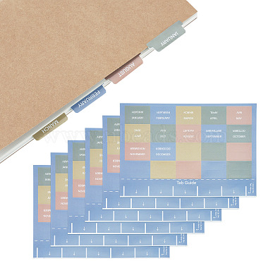 6Pcs Paper Monthly Plan Sticky Note Stickers(DIY-TADJ0001-15B)-2
