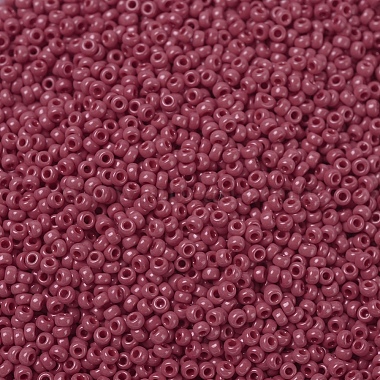 Miyuki Round Rocailles 8/0 Opaque Dark Red Seed Beads RR-408D 
