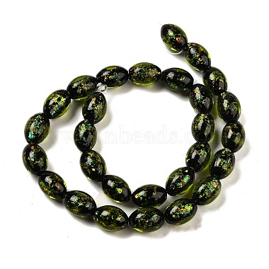 Handmade Dichroic Foil Glass Beads Strands(DICH-U001-12A)-2