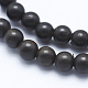 Brins de perles en bois d'ébène naturel(WOOD-P011-03-6mm)-3