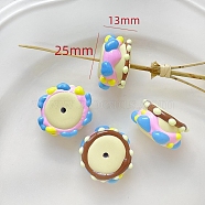 Opaque Acrylic Beads, Food, 25x13mm(PW-WG11226-08)