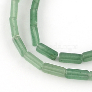 Cuboid Natural Green Aventurine Gemstone Bead Strands, 11~14x4~5x4~5mm, Hole: 1mm, about 29~31pcs/strand, 15.3 inch(X-G-R299-10)