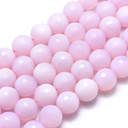 Opalite Beads Strands, Faceted, Round, 17.5~18mm, Hole: 1.2mm, about 22pcs/strand, 14.76 inch(37.5cm)(G-L557-43-18mm)