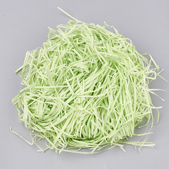 Decorative Raffia Tissue Scraps Paper Packing Material, For Gift Filler, Pale Green, 2~4mm