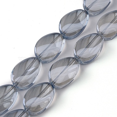 Transparent Electroplate Glass Bead Strands(EGLA-C001-M)-2