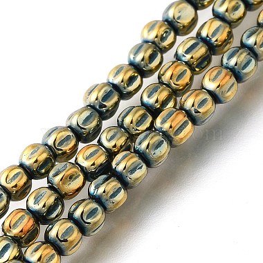 Pumpkin Non-magnetic Hematite Beads