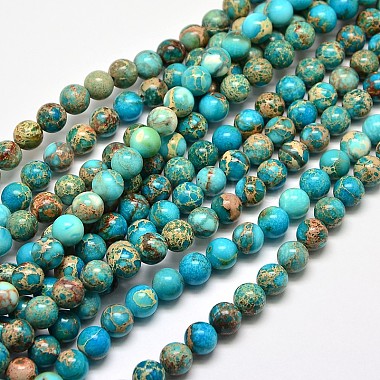 8mm Turquoise Round Regalite Beads