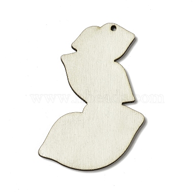 Single Face Printed Aspen Wood Big Pendants(WOOD-G014-34)-3