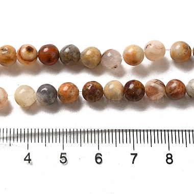 Natural Crazy Agate Round Bead Strands(G-M272-03-6mm)-2