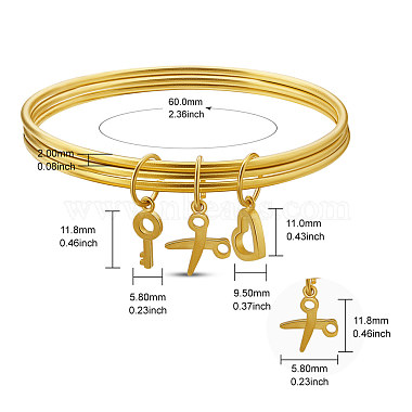 Bracelets à breloques en laiton Shegrace(JB627A)-6