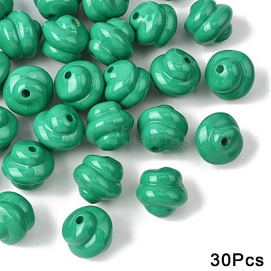 30 pcs不透明アクリルビーズ(OACR-YW0003-87G)-1