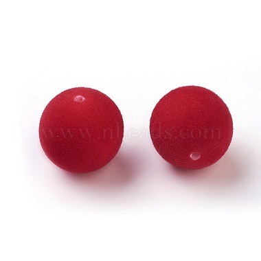 Flocky Acrylic Beads(X-OACR-I001-10mm-L11)-2