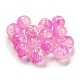 Transparent Spray Painting Crackle Glass Beads(GLAA-L046-01B-37)-1