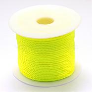 Nylon Thread, Yellow, 1.0mm, about 49.21 yards(45m)/roll(NWIR-R026-1.0mm-228)