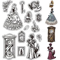 Custom PVC Plastic Clear Stamps, for DIY Scrapbooking, Photo Album Decorative, Cards Making, Stamp Sheets, Film Frame, Clock, 160x110x3mm(DIY-WH0439-0300)