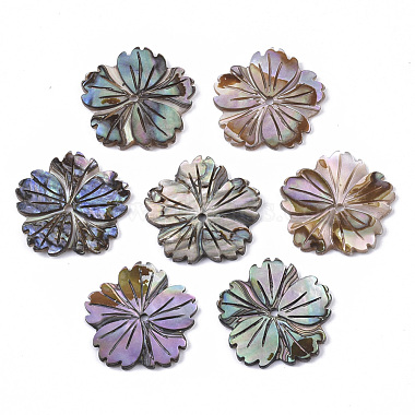 17mm Flower Paua Shell Beads