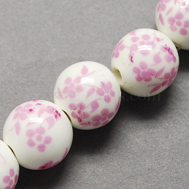 Handmade Printed Porcelain Beads(PORC-Q201-16mm-3)-2