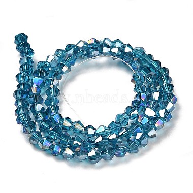 Transparent Electroplate Glass Beads Strands(GLAA-F029-2mm-A01)-2