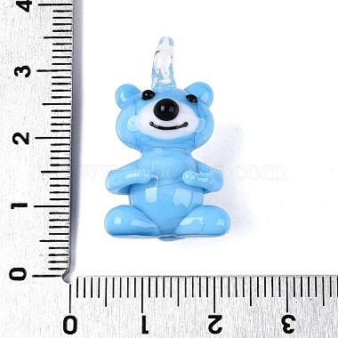 Handmade Lampwork Pendants(LAMP-N034-24C)-4