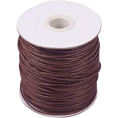 1.5mm Saddle Brown Waxed Cotton Cord Thread & Cord