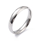 Ion Plating(IP) 304 Stainless Steel Simple Plain Band Finger Ring for Women(RJEW-B036-06)-3