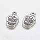 Mexico Holiday Day of the Dead Sugar Skull Tibetan Style Alloy Metal Pendants(X-TIBEP-21061-AS-FF)-2