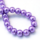 Chapelets de perles rondes en verre peint(HY-Q003-6mm-27)-4