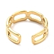304 Stainless Steel Open Cuff Ring for Women(RJEW-C016-06G)-3