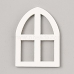 DIY Wooden Mini Windows, Miniature Furniture, for Dollhouse Wall Decorations Photographic Props Accessories, Arch, 45x33x3mm, Inner Diameter: 15.2x9.5mm and 16x10mm(DIY-WH0568-44B)