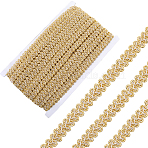 Polyester Ribbon, Centipede Lace Ribbon, for Curtain Clothes Accessories, White, 1/2 inch(13mm)(OCOR-WH20018-24B)